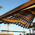 WRC and Teak Rafters & Arches, Pahinahina Residence, de Reus Architects