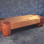 "Father-Son Bench" designed by Peter Bohlin, BCJ Architects